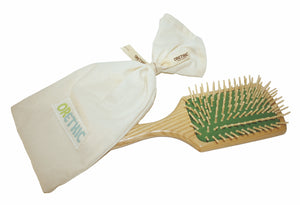 Cepillo pelo de madera cuadrado - Eco-etico.com
