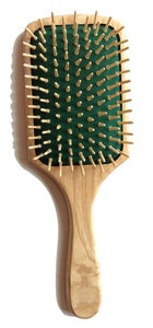 Cepillo pelo de madera cuadrado - Eco-etico.com